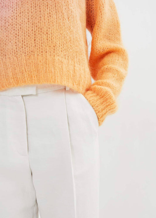 Rabens Saloner - Helen Linen Tailoring Easy Pant, Chalk