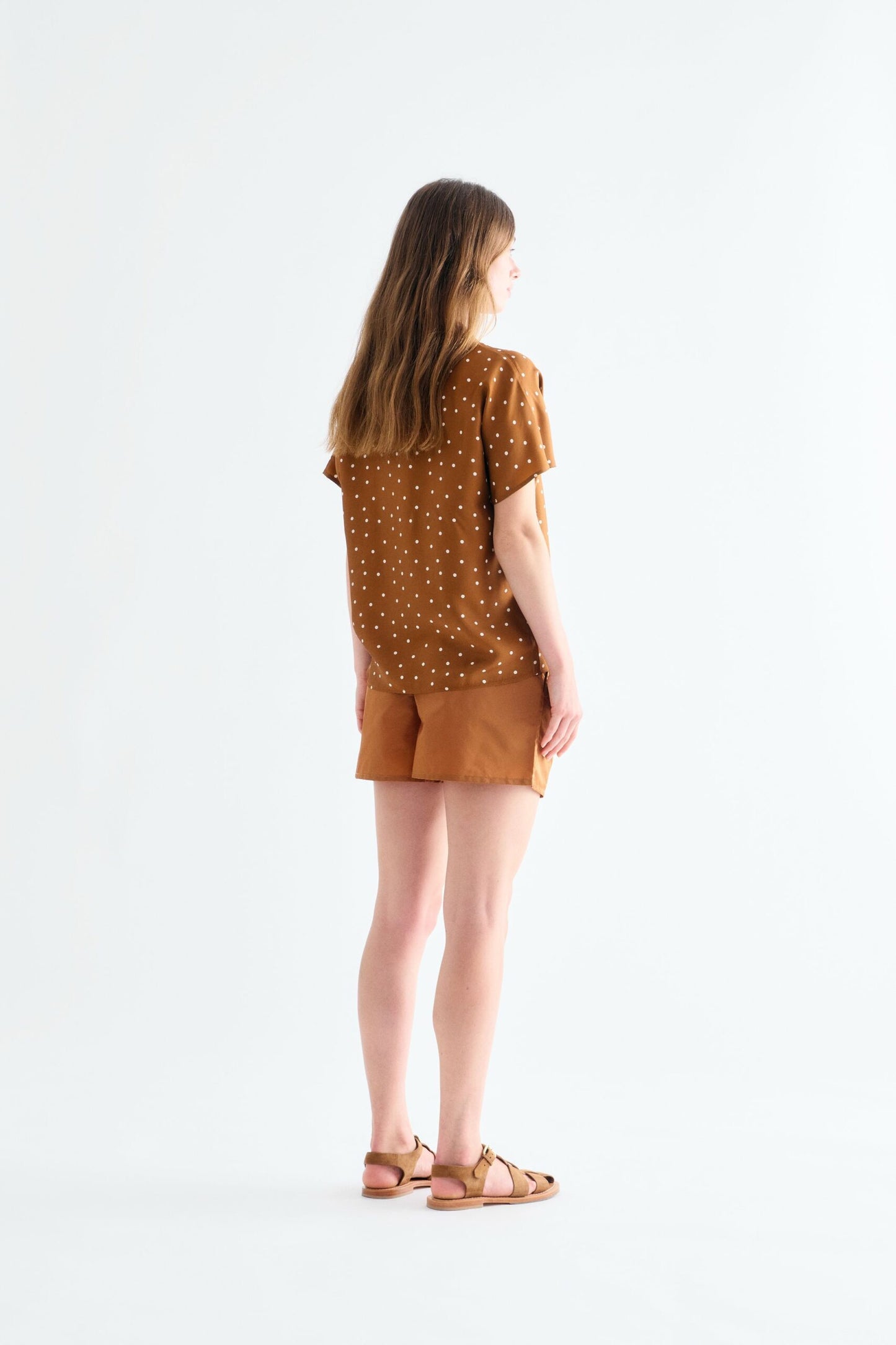 Lovechild 1979 - Birna Blouse, Dot Print Caramel