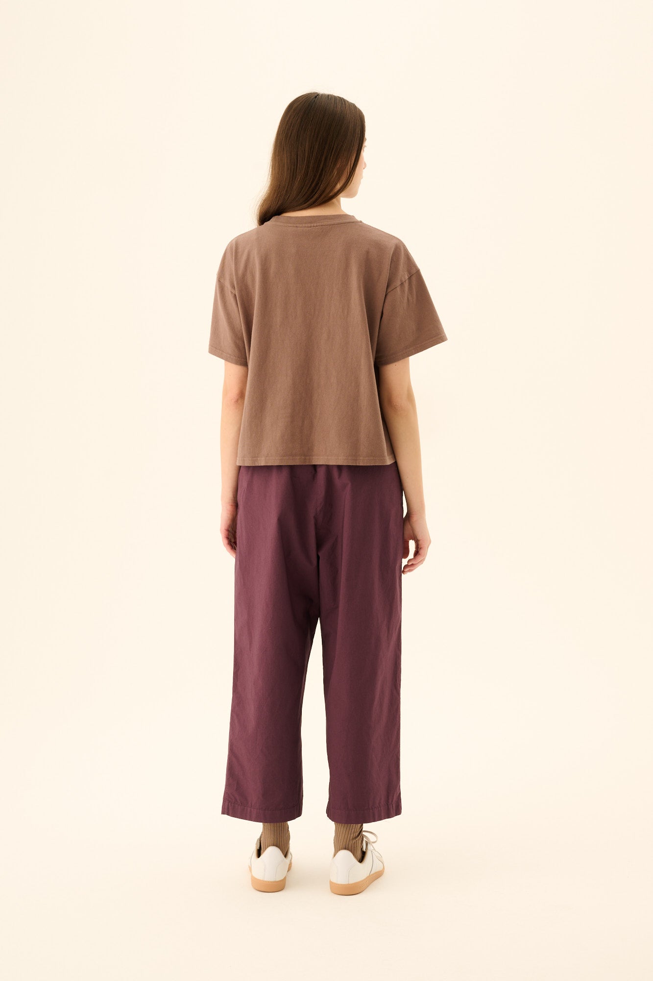 Rue De Tokyo - Pia GMTD Poplin Pants, Plum Purple