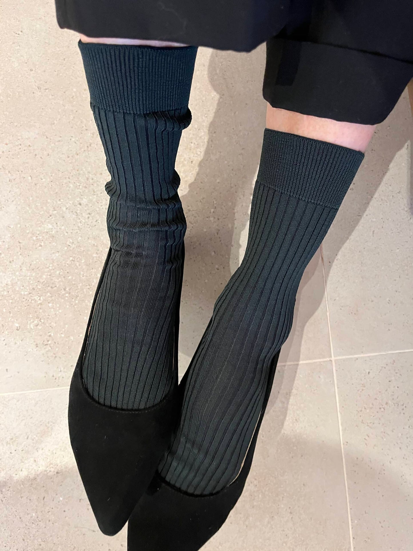 Mrs. Hosiery - Mrs. Silky Fine, Metal Grey