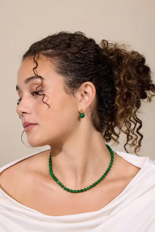 Soï - Hailey Grøn Jade Halskæde