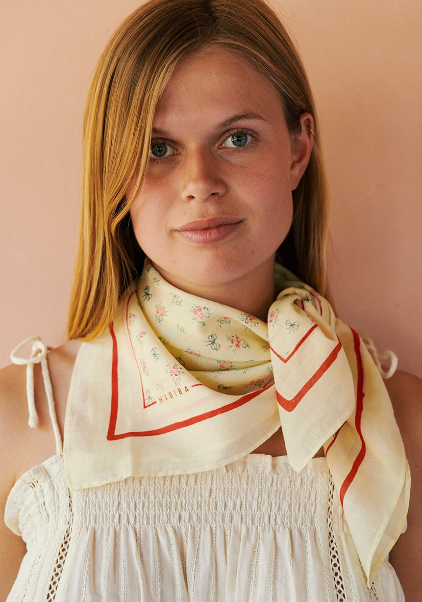 Habiba - Little Bow Bandana, Vanilla