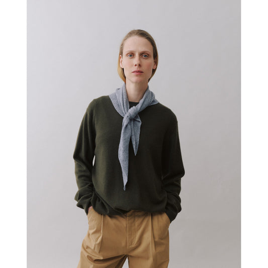 Beta Studios - Nilo Medium Triangle Scarf, Grey Melange