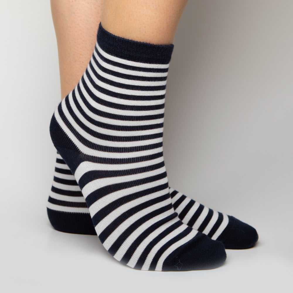 Gorridsen - Mimosa 2-Pack Socks, Navy/Ivory