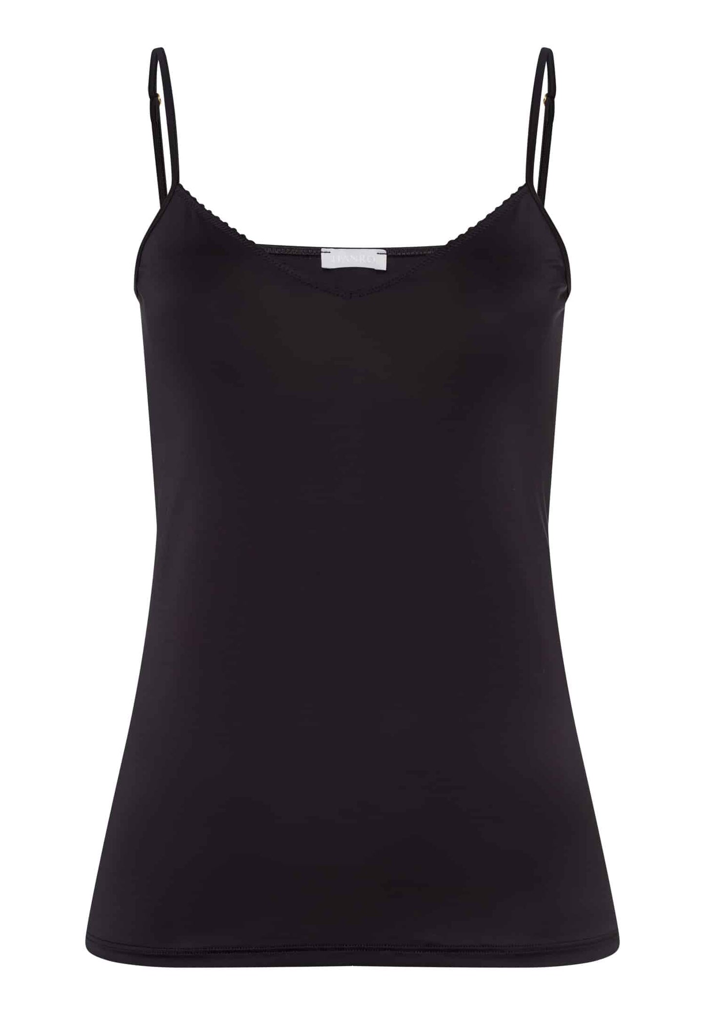 Hanro - Spaghetti Top Satin Deluxe, Black