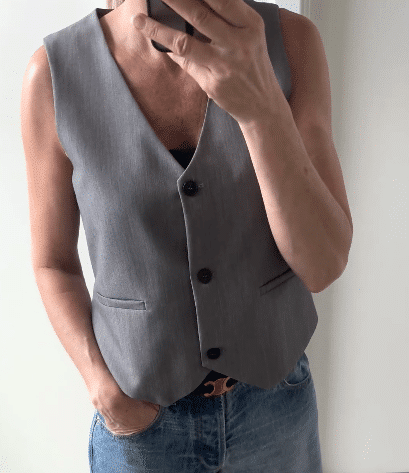 Yin Studio - Lucca Vest, Grey