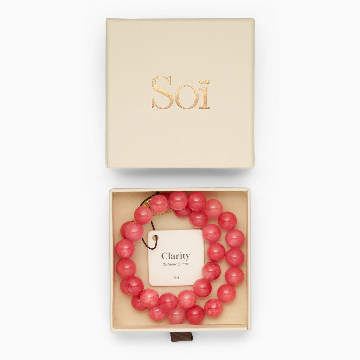Soï - Faro Redstone Quartz Halskæde
