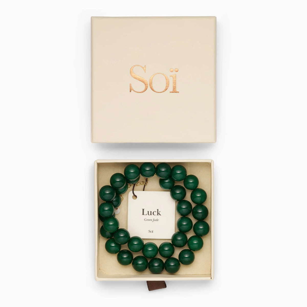 Soï - Faro Grøn Jade Halskæde