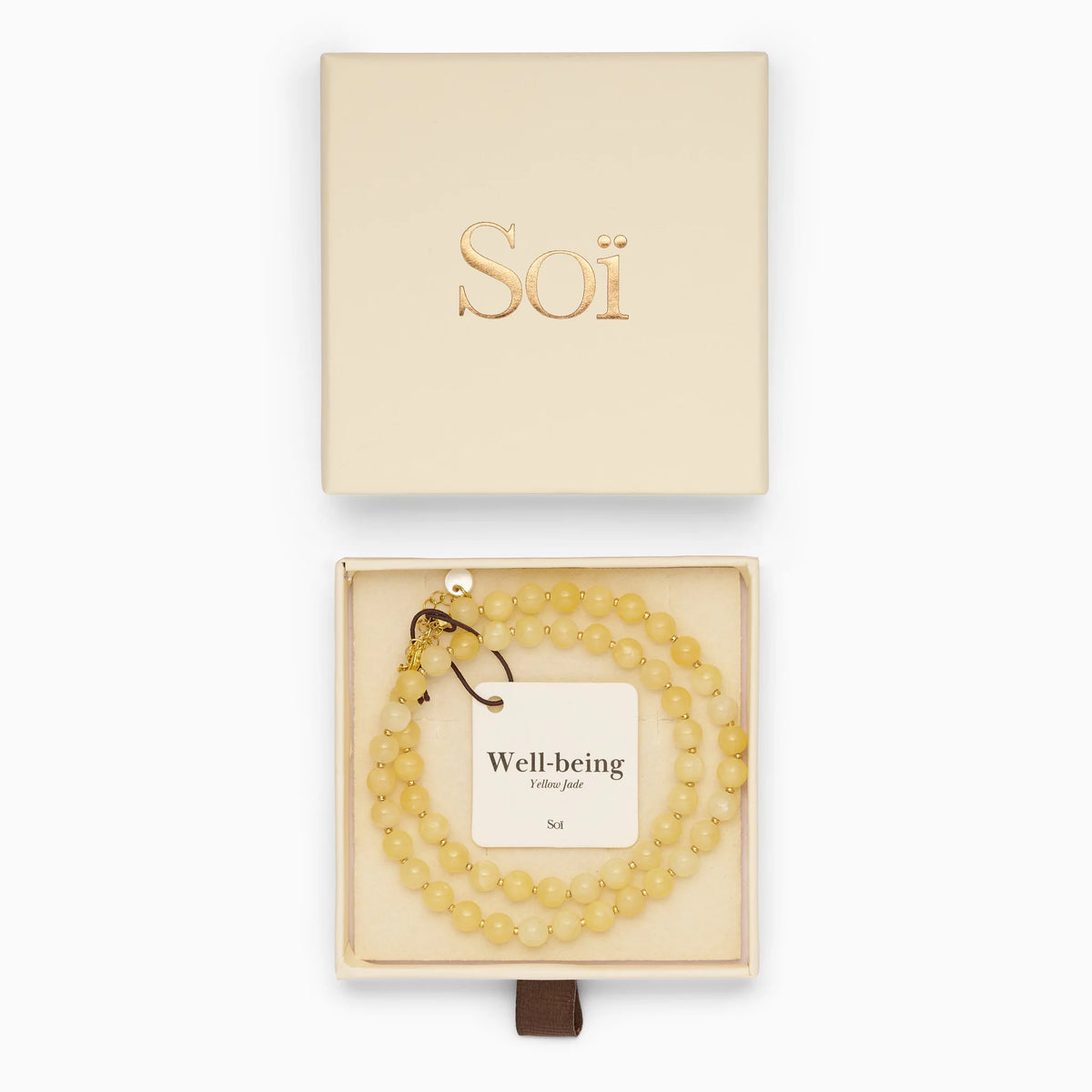 Soï - Hailey Gul Jade Halskæde