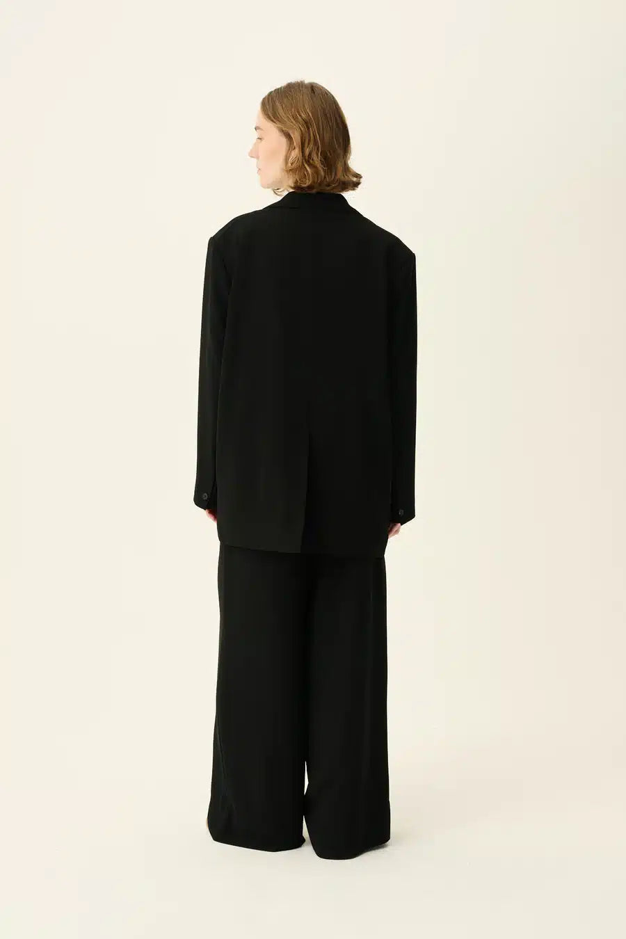 Rue De Tokyo - Cica Recycled Heavy Crepe Blazer, Black