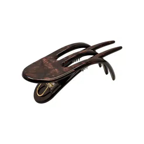 Pico Copenhagen - Julie Flat Hårklemme, Dark Chocolate MOP