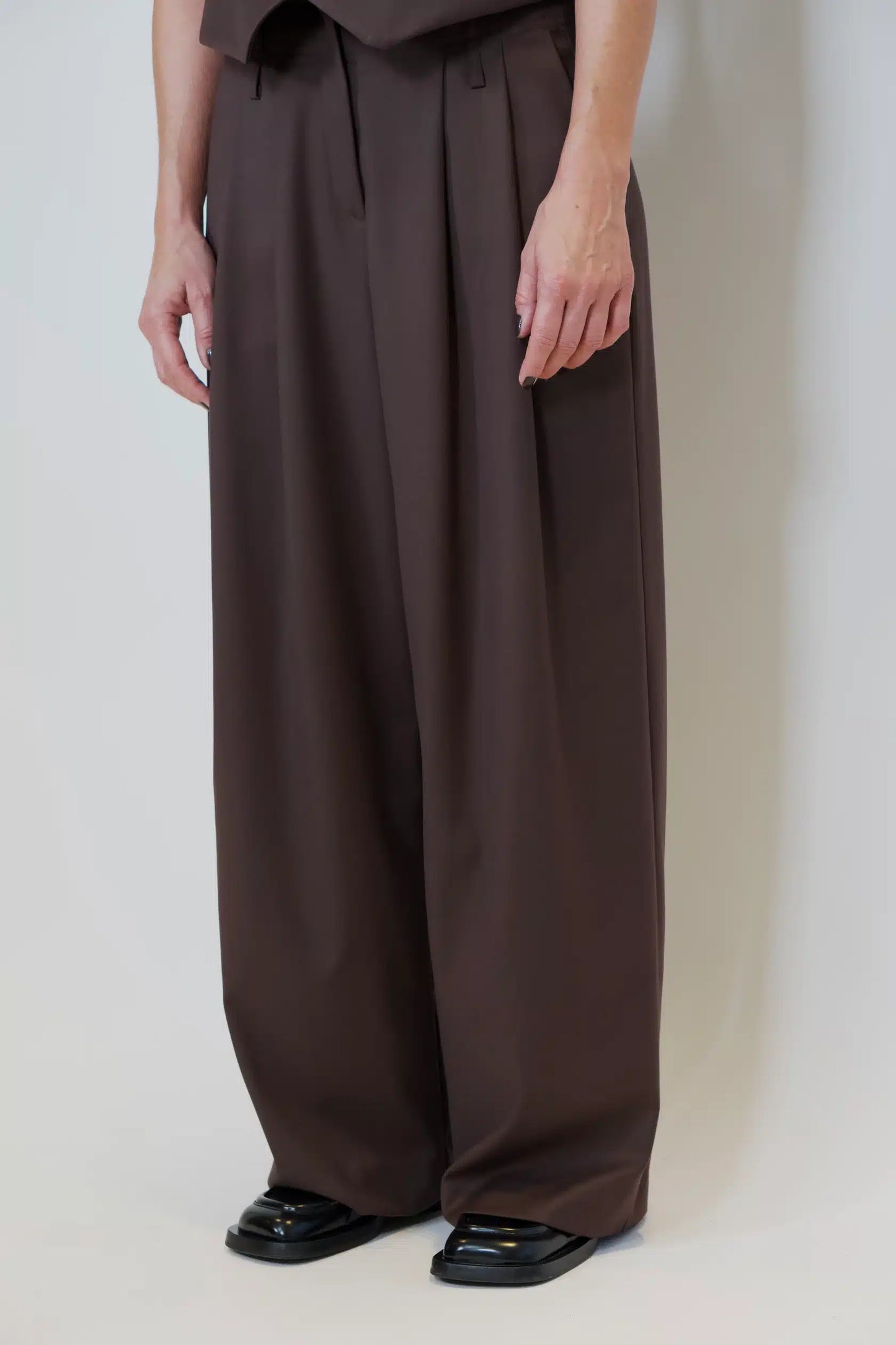 Yin Studio - LouLou Pants, Brown