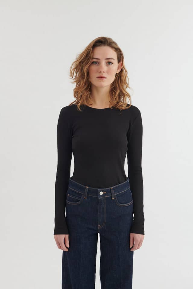 Basic Apparel - Ludmilla LS Tee, Black