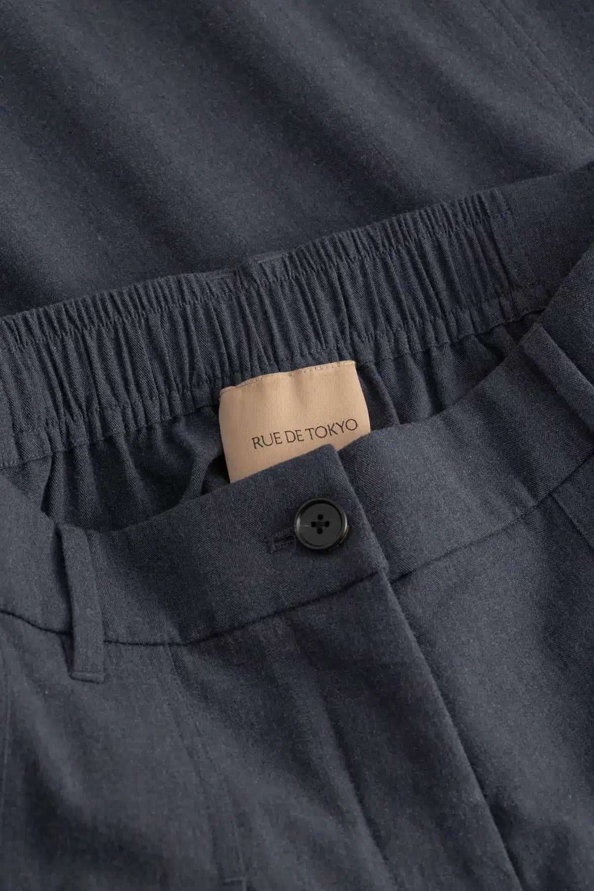 Rue De Tokyo - Perle Tailoring Pants, Dark Grey