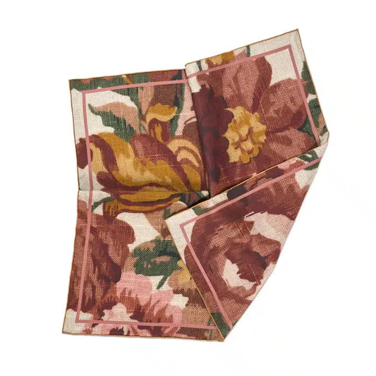 Tapis Noir - Small Classical Dusty Scarf, Red
