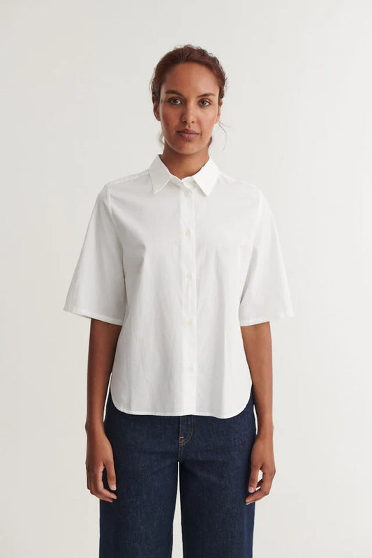 Basic Apparel - Silje SS Shirt, Bright White