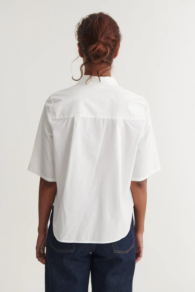 Basic Apparel - Silje SS Shirt, Bright White