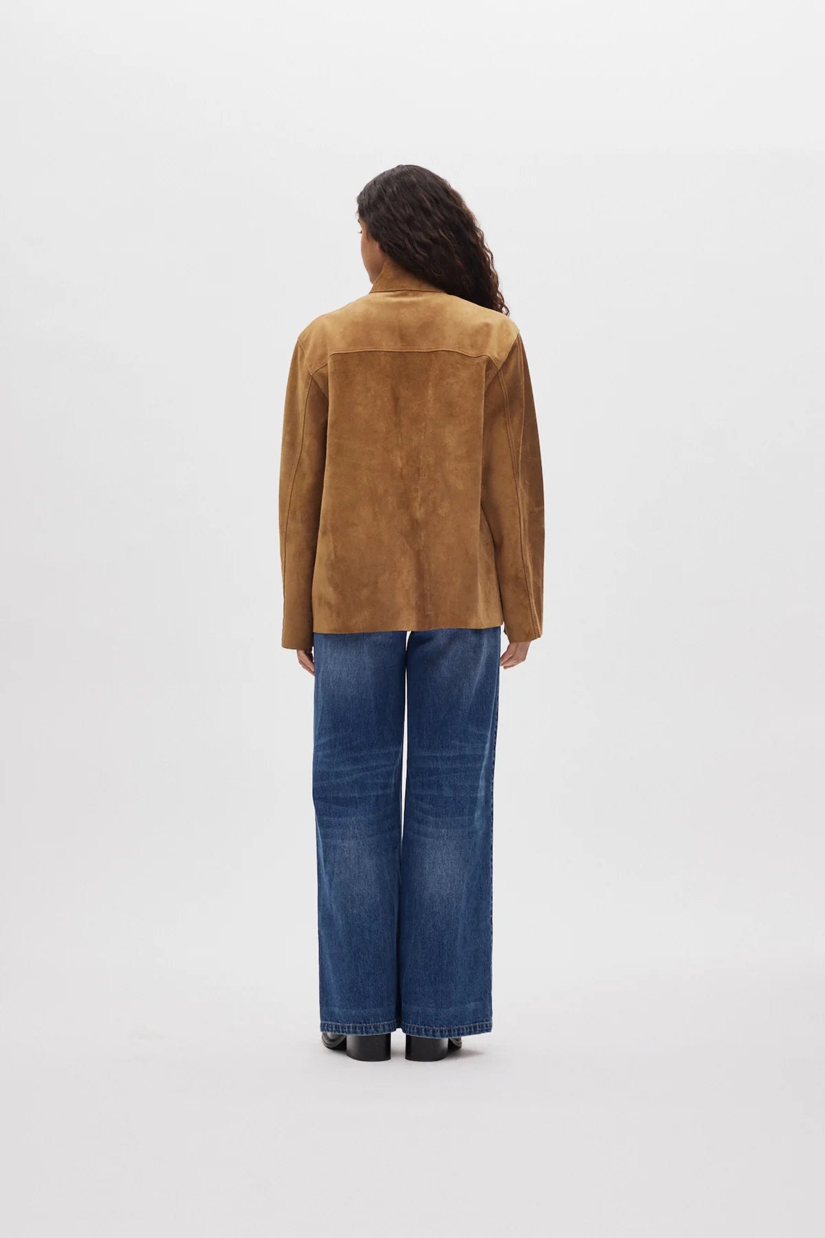 Rabens Saloner - Thelma Heavy Suede Jacket, Whiskey