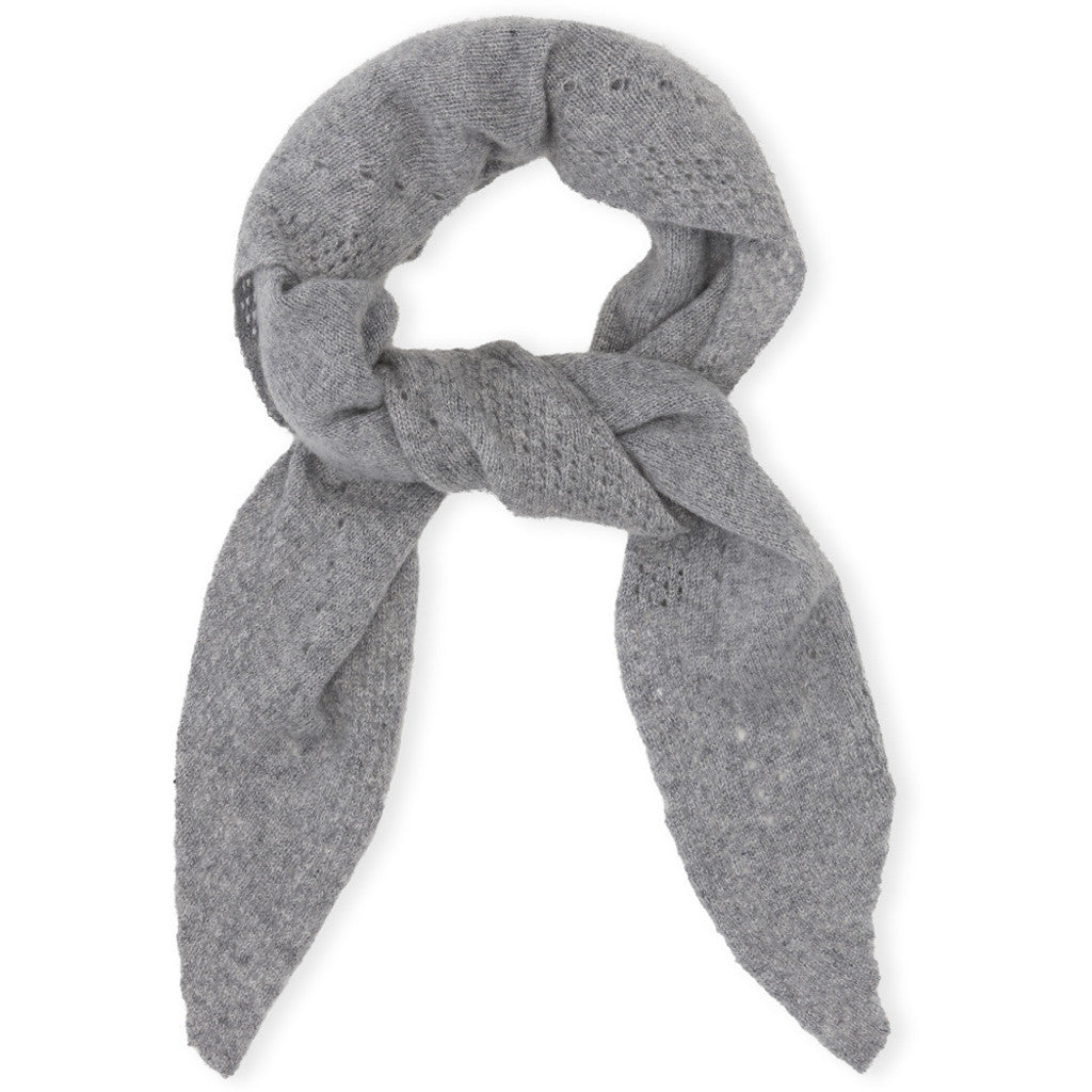 Beta Studios - Nilo Medium Triangle Scarf, Grey Melange - Onesize