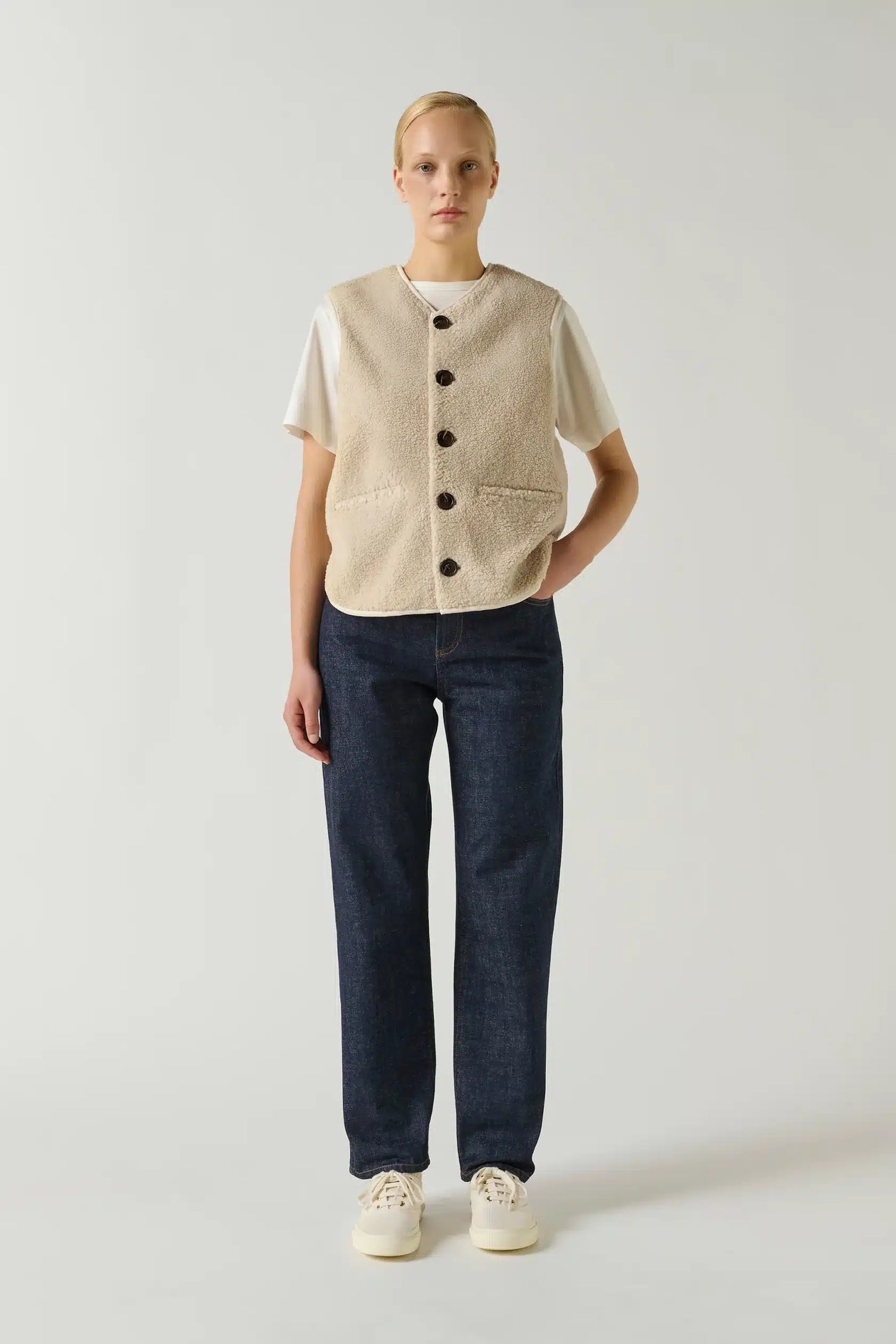 Soeur - Fusil Sleeveles Jacket, Ecru