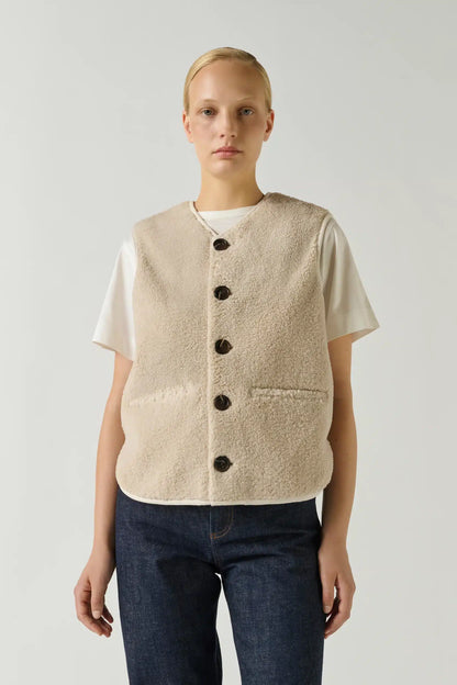 Soeur - Fusil Sleeveles Jacket, Ecru