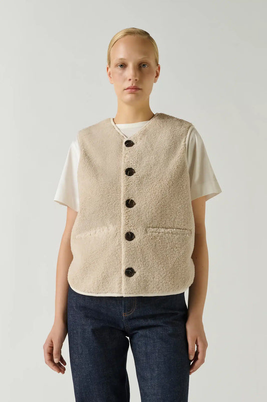 Soeur - Fusil Sleeveles Jacket, Ecru