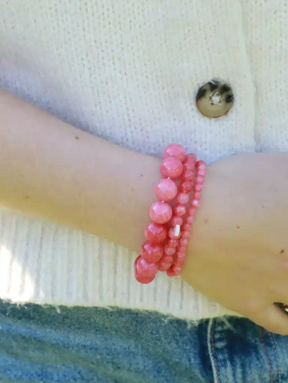 Soï - Petite Redstone Quartz Stretch Armbånd