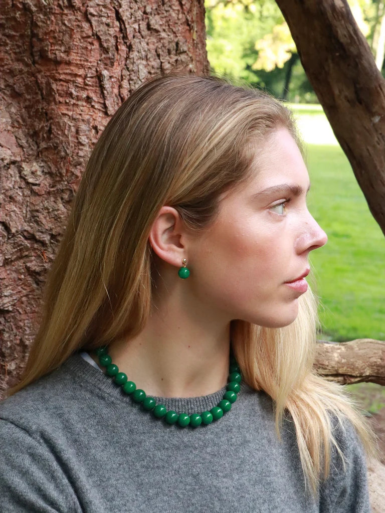 Soï - Faro Grøn Jade Halskæde