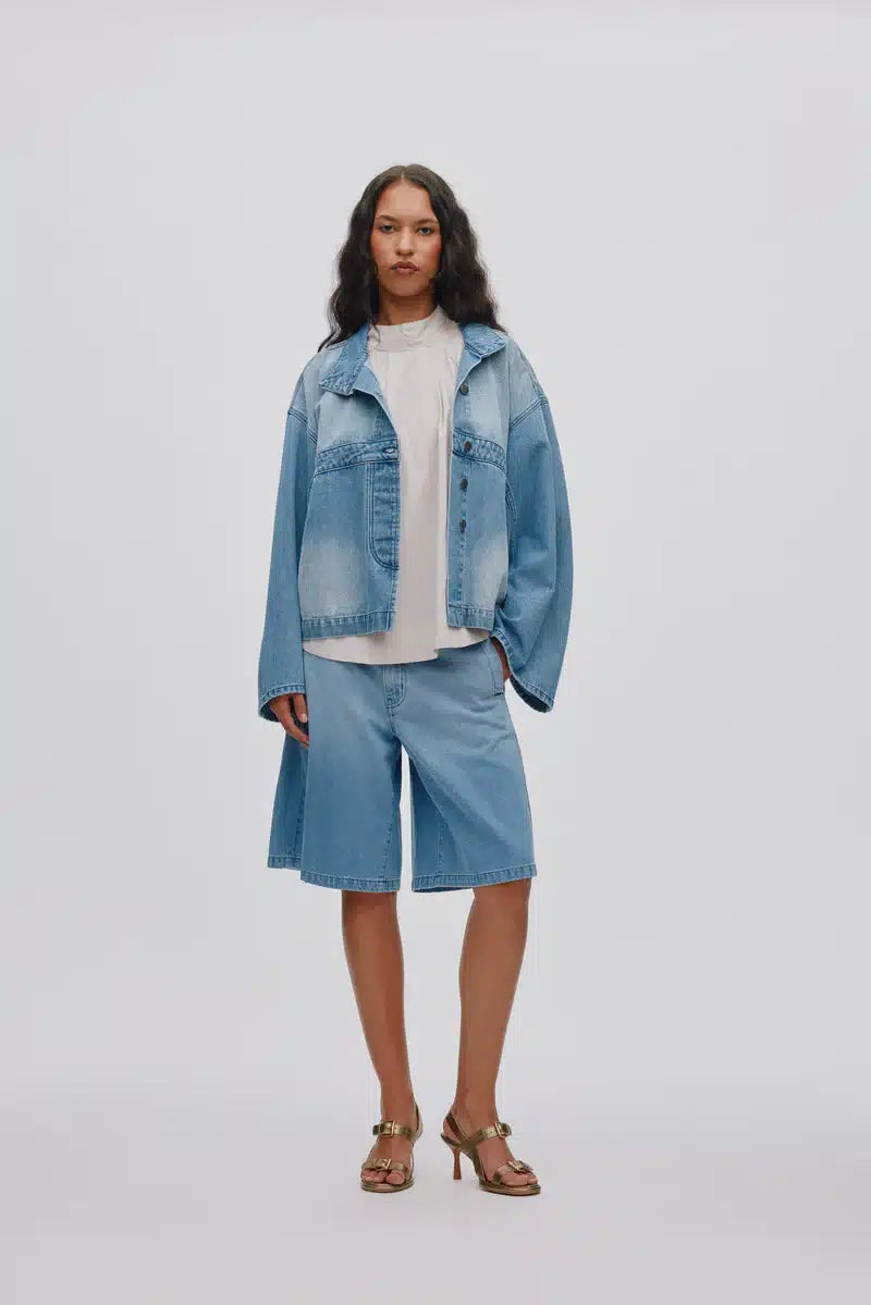 Rabens Saloner - Donela Denim Jacket, Light Washed Denim
