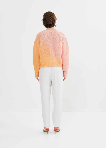 Rabens Saloner - Helen Linen Tailoring Easy Pant, Chalk