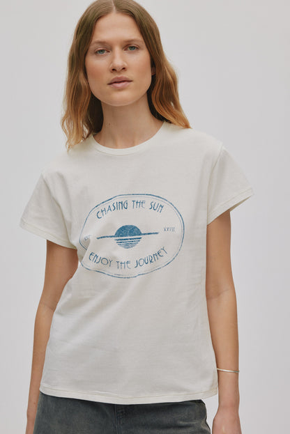 Rabens Saloner - Ambla Journey T-Shirt, Chalk