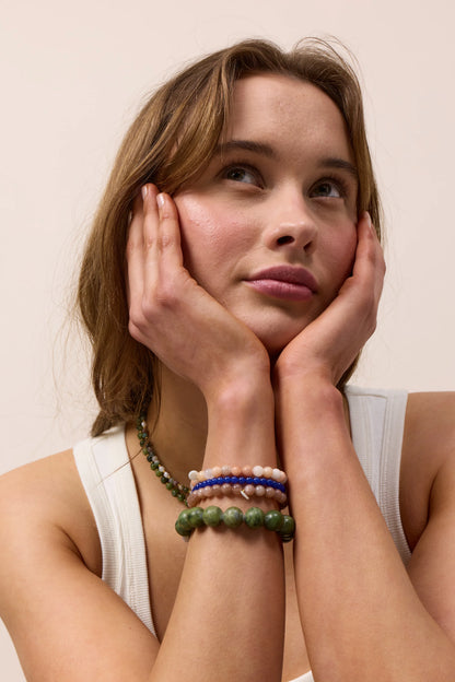 Soï - Petite Lapis Lazuli Stretch Armbånd