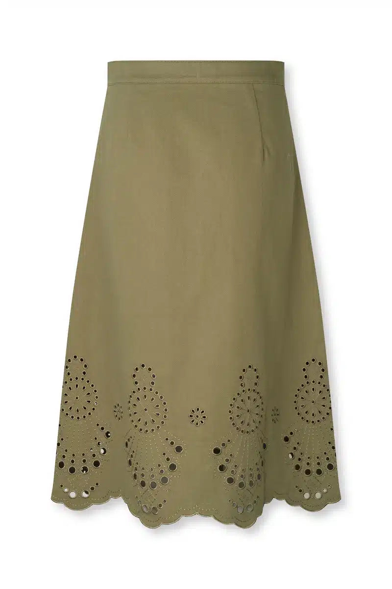 Nué Notes - Burbank Skirt, Army