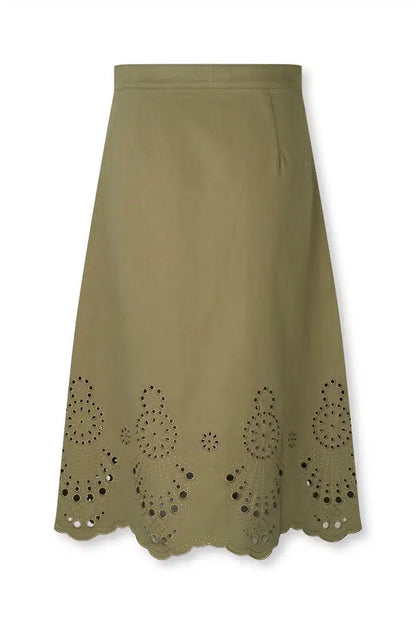 Nué Notes - Burbank Skirt, Army