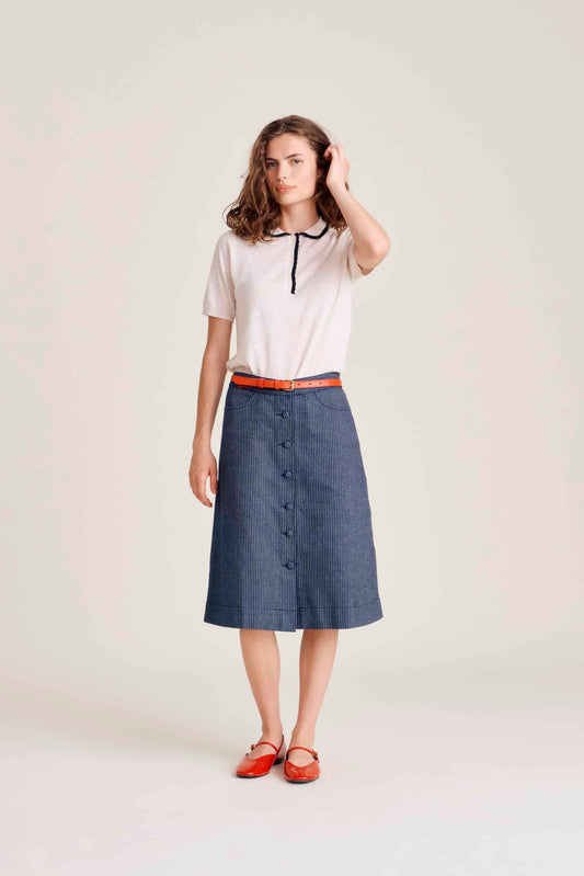 Nué Notes - Palmer Skirt, Navy