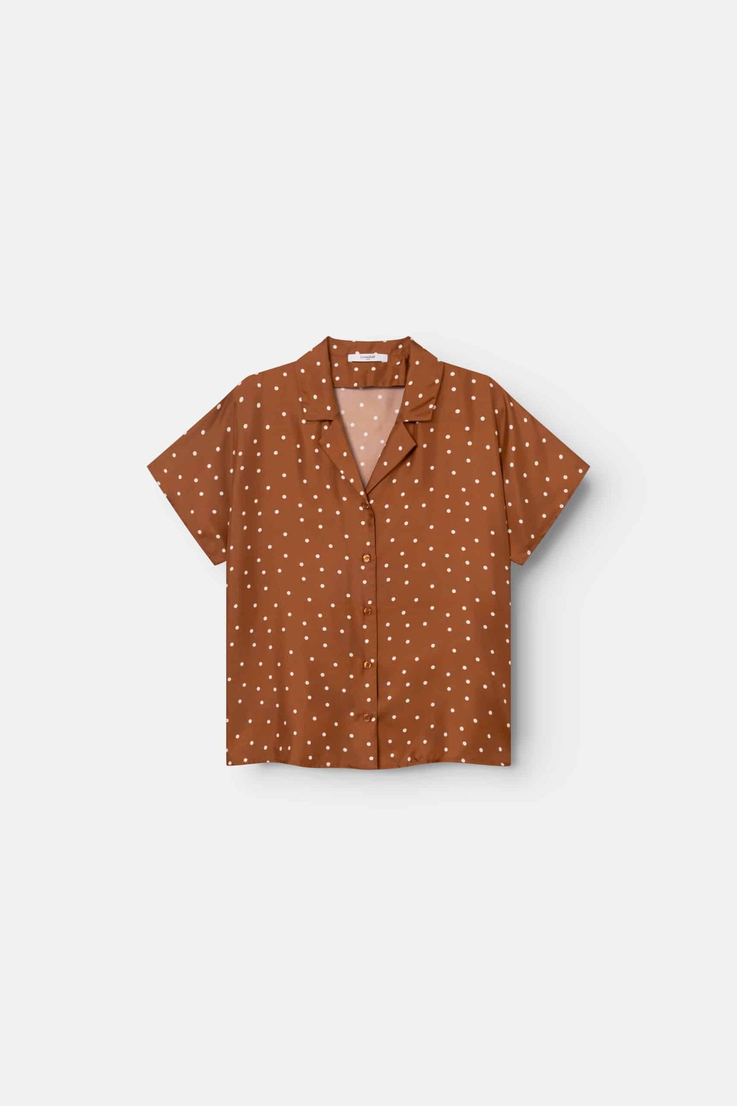 Lovechild 1979 - Birna Blouse, Dot Print Caramel