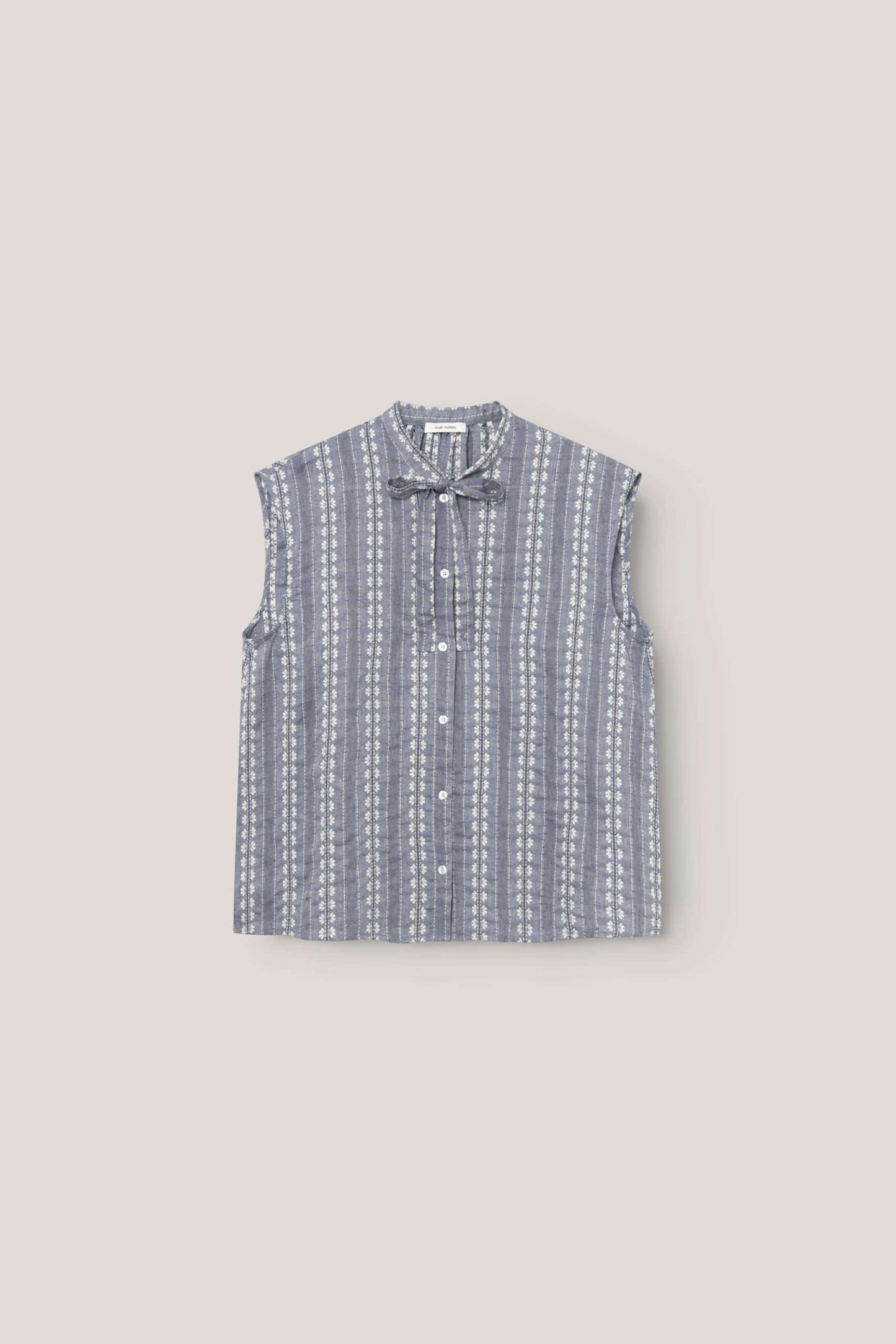 Nué Notes - Benicia Shirt, Chambray Stripe