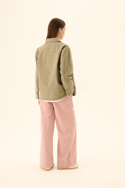 Rue De Tokyo - Cameron Faded Twill Jacket, Sage Green