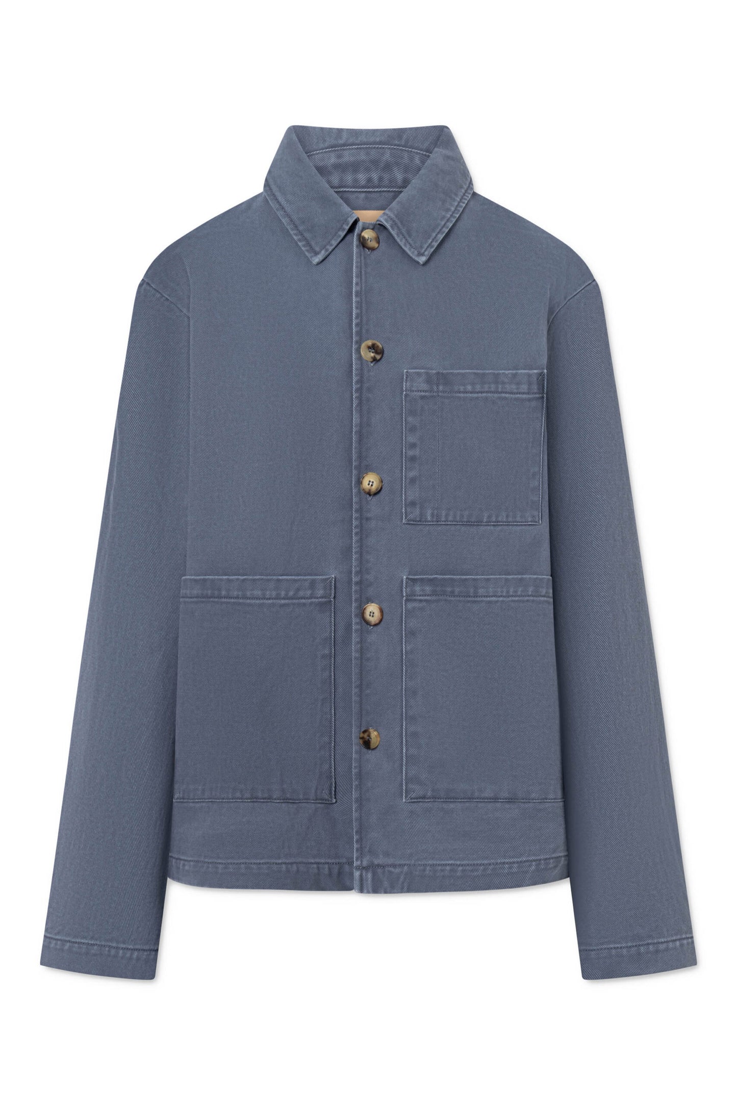 Rue De Tokyo - Cameron Faded Twill Jacket, Soft Blue