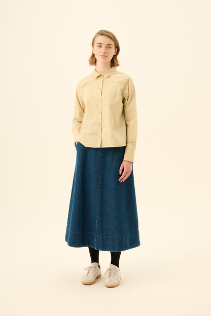 Rue De Tokyo - Pryma Denim Skirt, Maliblue