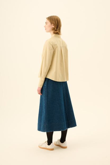 Rue De Tokyo - Pryma Denim Skirt, Maliblue