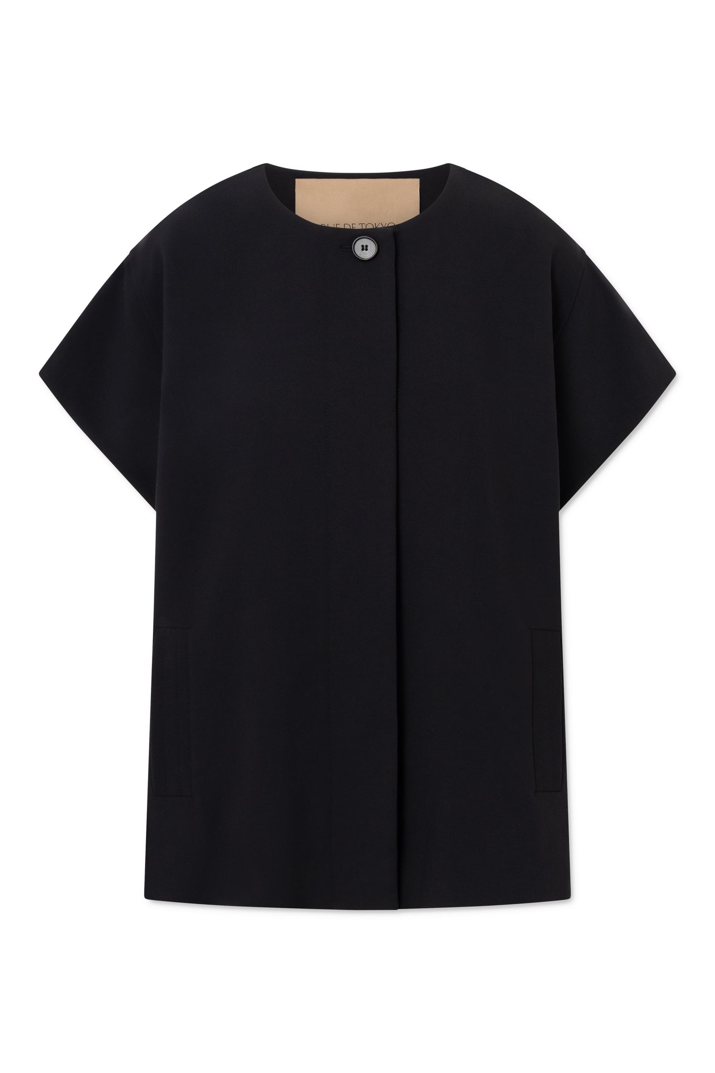 Rue de Tokyo - Cirocco Wool Viscose Vest, Black
