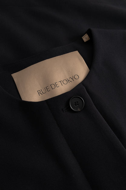 Rue de Tokyo - Cirocco Wool Viscose Vest, Black