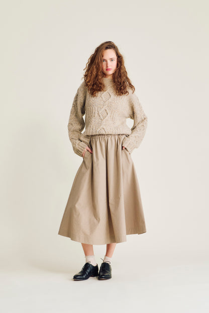 Nué Notes - Smith Skirt, Caramel Check
