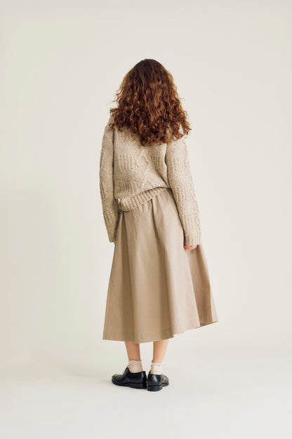 Nué Notes - Smith Skirt, Caramel Check