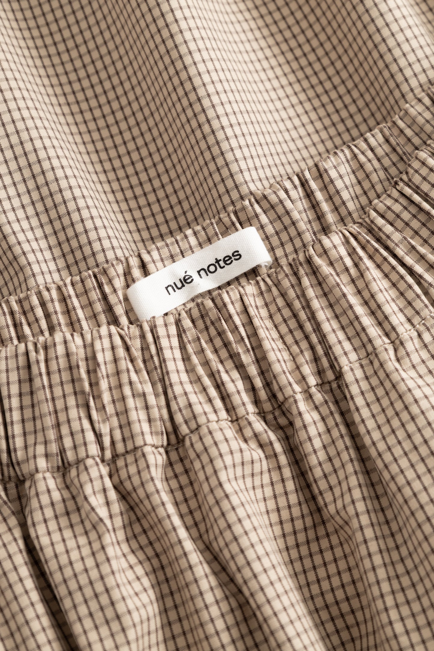Nué Notes - Smith Skirt, Caramel Check