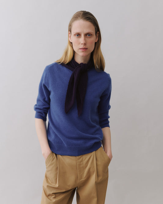 Beta Studios - Nilo Medium Triangle Scarf, Navy