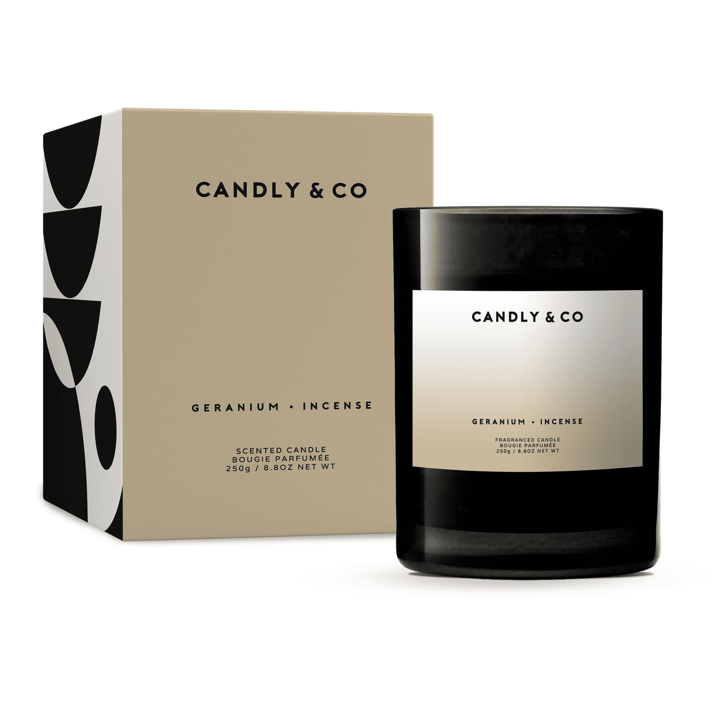 Candly & Co - Duftlys, Geranium/Røgelse