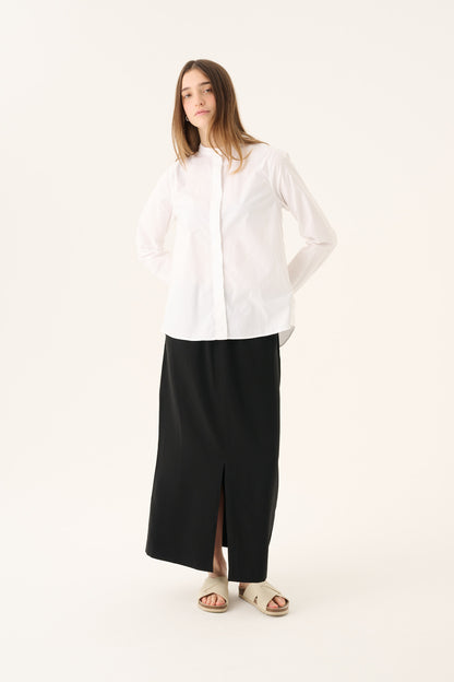 Rue de Tokyo - Sofie Organic Garment Dyed Poplin Shirt, White