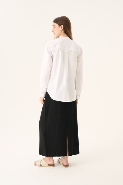 Rue de Tokyo - Sofie Organic Garment Dyed Poplin Shirt, White